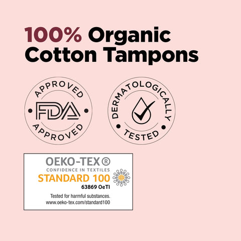 Pee Safe 100% Organic Tampons Super 16N