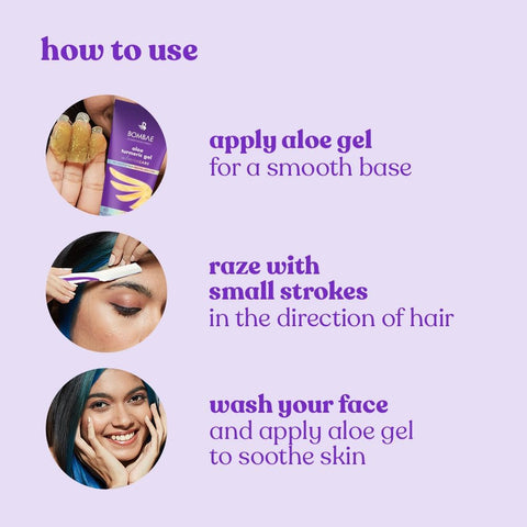 Bombae Precision Face Razor For Her (Pack Of 3) 150g