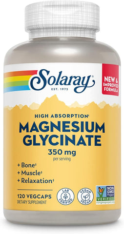 Solaray Magnesium Glycinate 350mg 120's