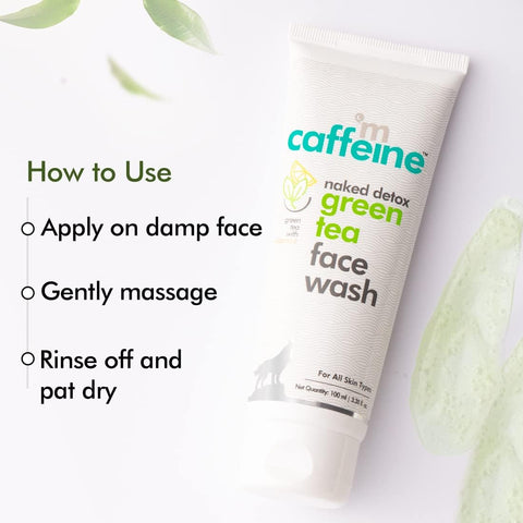 mCaffeine Naked Detox Green Tea Face Wash (100 ml)