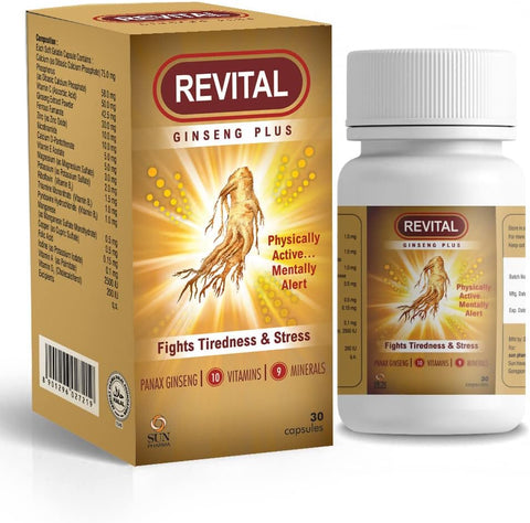 Revital Ginseng Plus Capsules 30’S