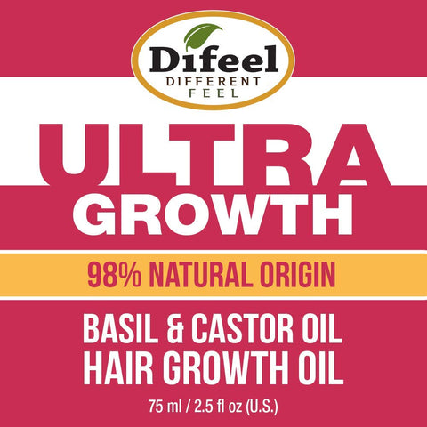 Difeel 98% Natural Ultra Growth Basil&castor Oil 74ml