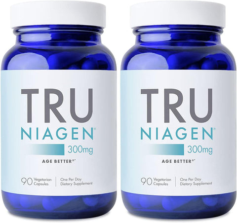 2x 90ct/300mg Multi Award Winning Patented NAD+ Boosting Supplement - More Efficient Than NMN - Nicotinamide Riboside for Cellular Energy Metabolism & Repair. Vitality, Muscle Health, Healthy Aging