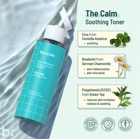 Biocule The Calm Soothing Toner : Cica + Bisabolol 100ml