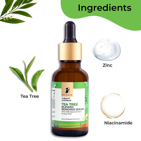 Pilgrim Tea Tree & 10% Niacinamide blemish-remover serum 30 ml