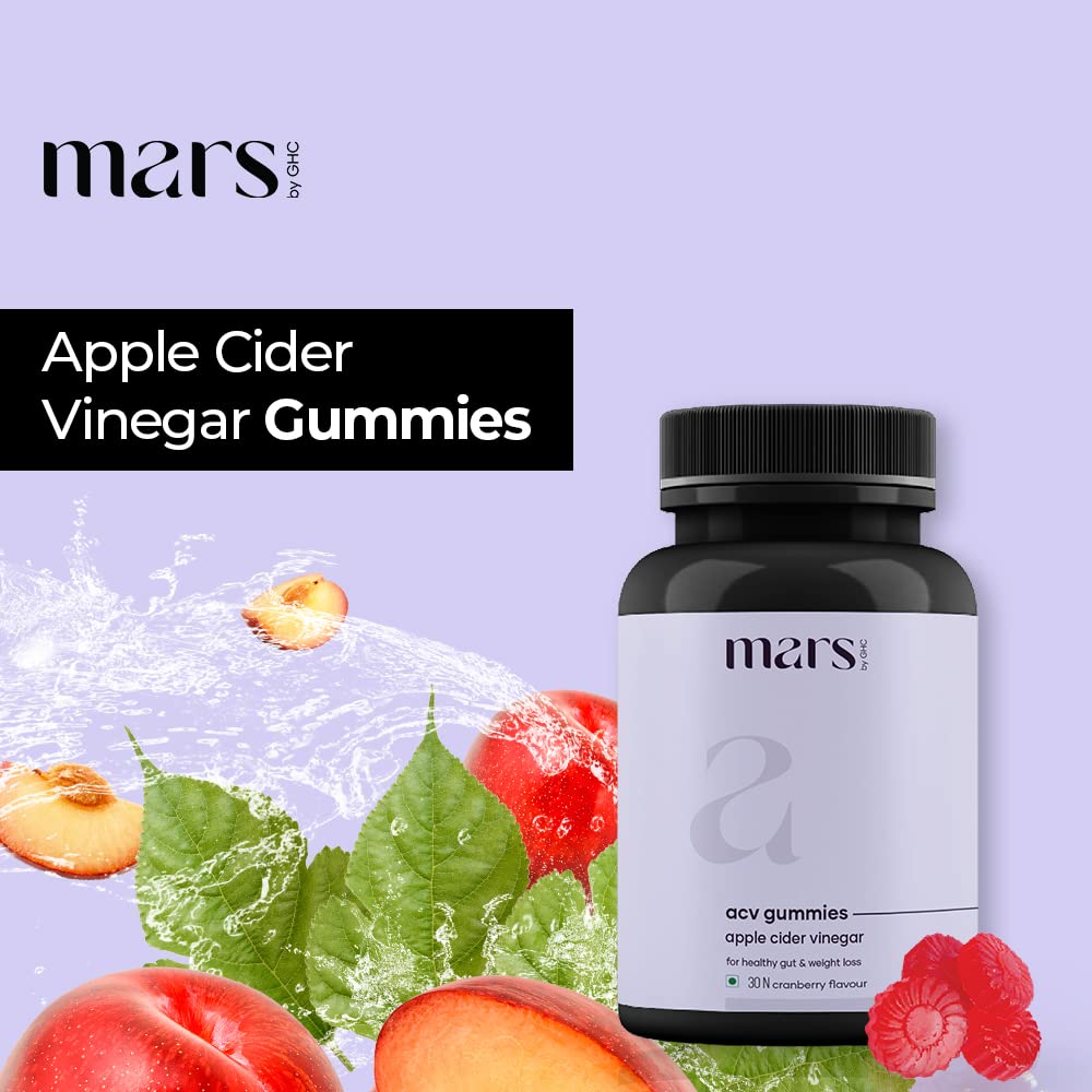 MARS BY GHC Apple Cider Vinegar Gummies for Men - 30 Gummies | 30 Days Pack