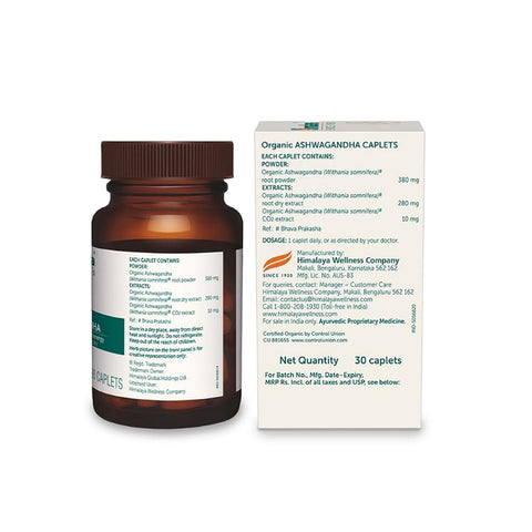 Himalaya Organic Ashwagandha 30 Caps
