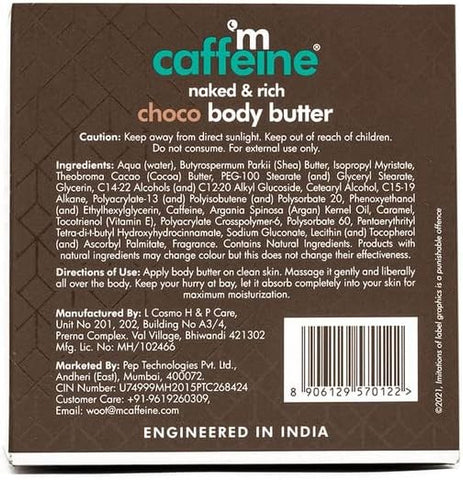 mCaffeine Naked & Rich Choco Body Butter (250 g)_MCaf48