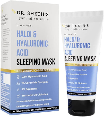 Dr. Sheth's Haldi & Hyaluronic Acid Sleeping Mask 40g