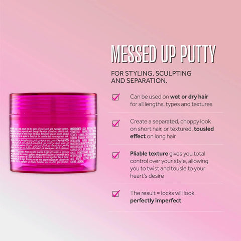 Lee Stafford Messed Up Styling Paste 50 Ml
