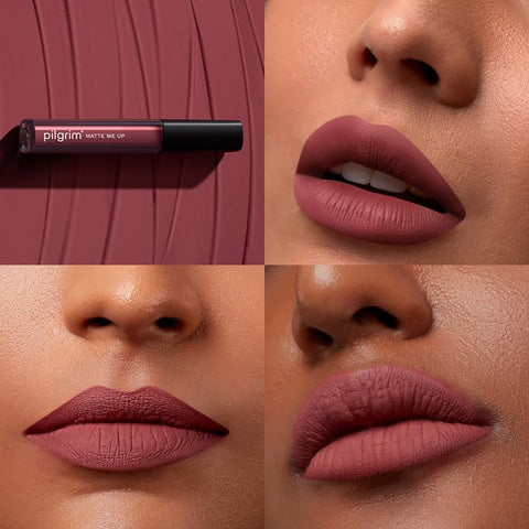 Pilgrim Liquid Matte Lipstick - Blushin' Nude | Lipstick