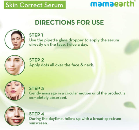 Mamaearth Skin Correct Face Serum/Niacinamide & Ginger extract, 30 ml