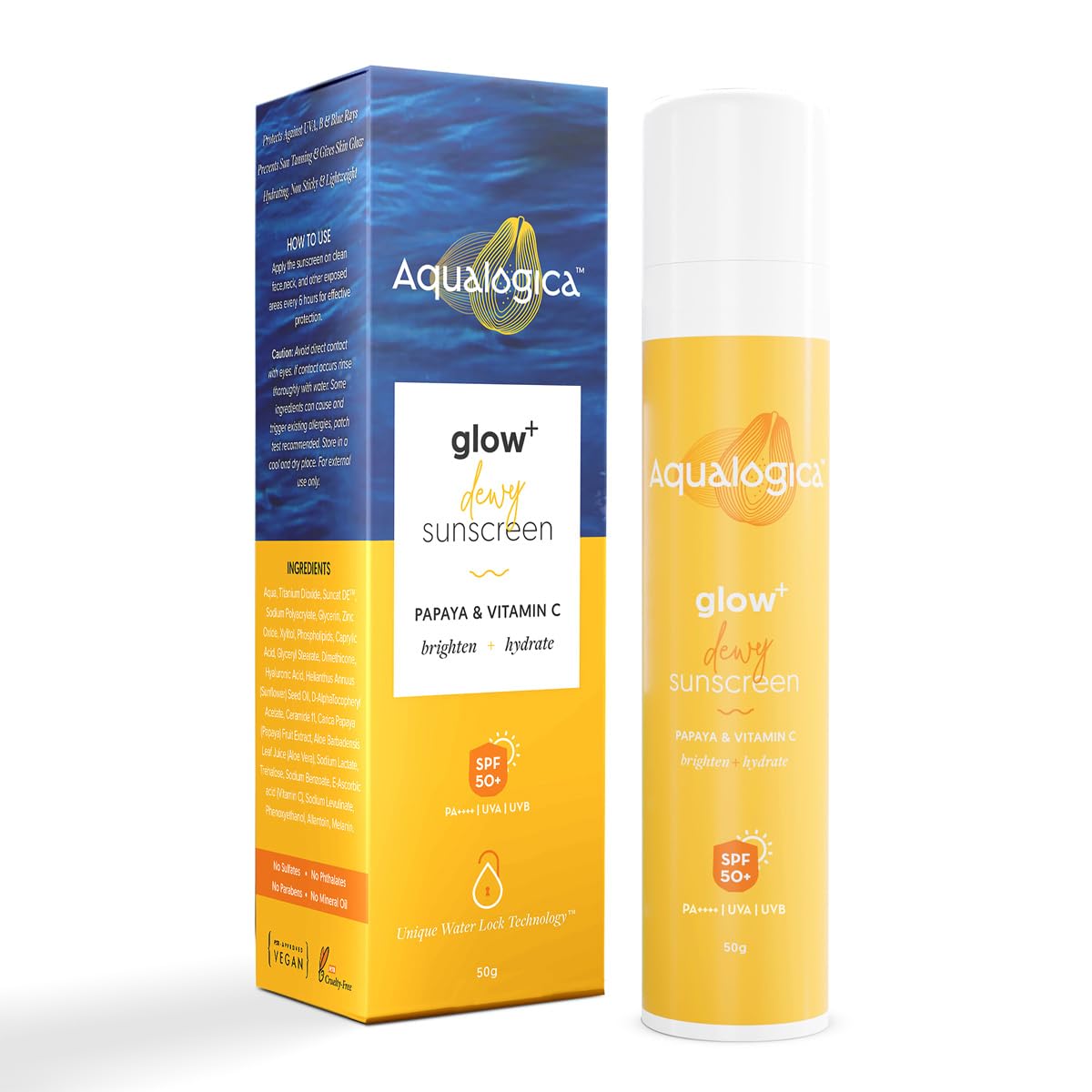 Aqualogica Aqualogicaualogica Glow + Dewy Sunscreen 50g