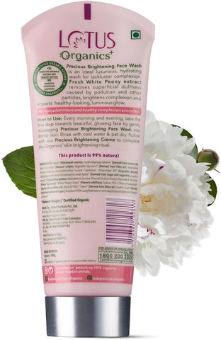 LOTUS Organics+ Precious Brightening Face Wash 100g -