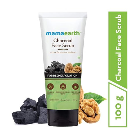 Mamaearth Charcoal Face Scrub, 100 ml