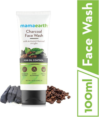 Mamaearth Charcoal Face Wash with Coffee Extracts for Deep Cleansing and Exfoliating