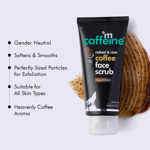 mCaffeine Exfoliating Coffee Body & Face Scrub 75gm