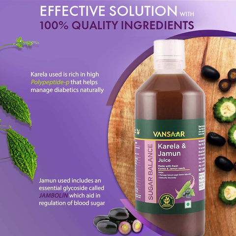 Vansaar Karela Jamun Juice 1 L