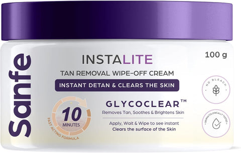 Sanfe Detan Cream Instalite Detan Wipe Off 100 gm