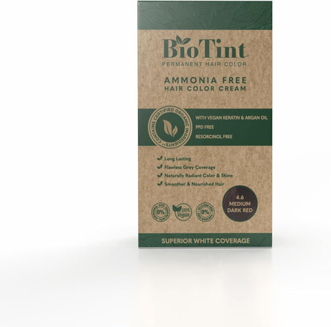 Biotint Permanent Hair Color 4.6 Medium Dark Red 1'S 191108