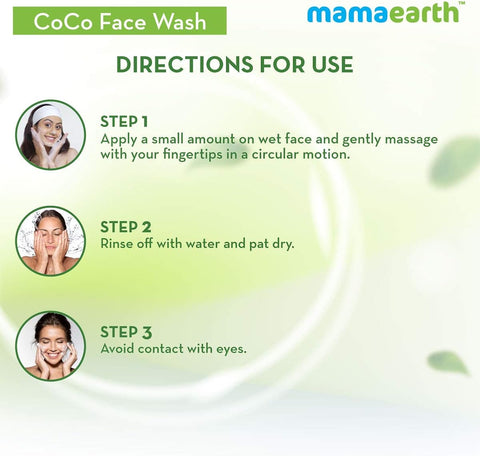 Mamaearth CoCo Face Wash - Coffee & Cocoa for Skin Awakening, 100ml