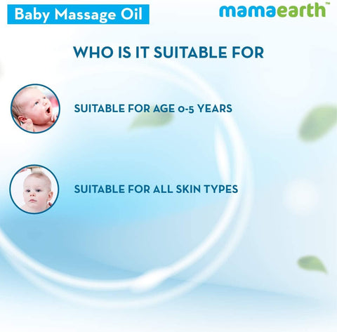 Mamaearth soothing massage oil for babies with sesame, almond & jojoba oil 200 ml