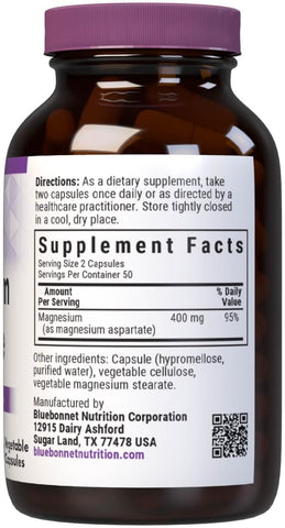 BlueBonnet MAGNESIUM ASPARTATE 400MG 100S