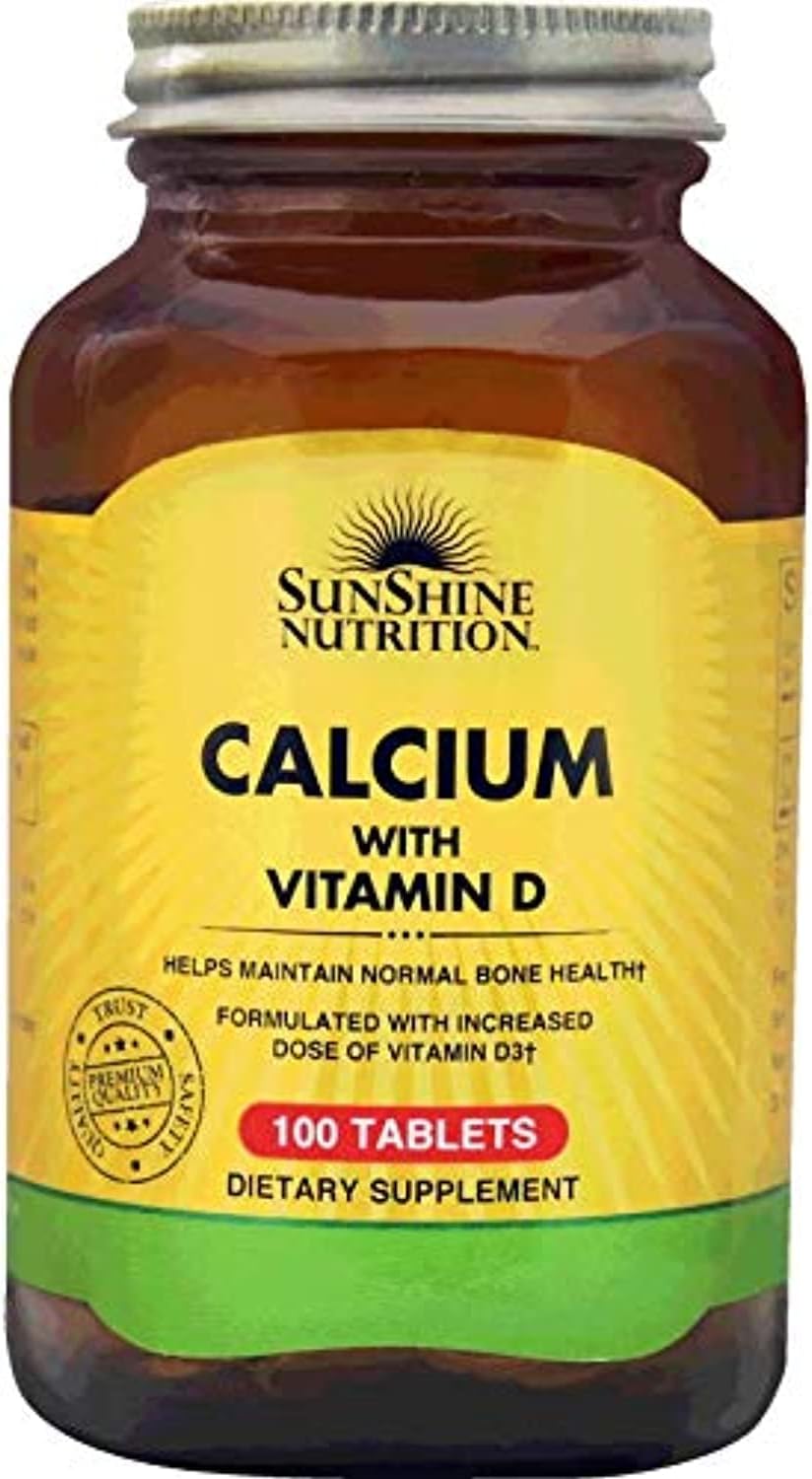 Sunshine Nutrition Calcium With Vitamin D3 100 Tab