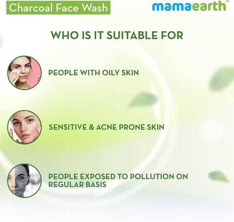 Mamaearth Charcoal Face Wash with Coffee Extracts for Deep Cleansing and Exfoliating