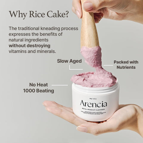 Arencia Fresh Rosehip Rice Mochi Cleanser 120G