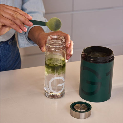 AG1 Athletic Greens 16oz Premium Plastic Shaker Bottle with Stainless Steel Lid