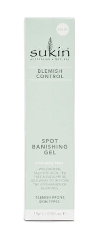 Sukin Blemish Control Spot Banishing Gel 15Ml