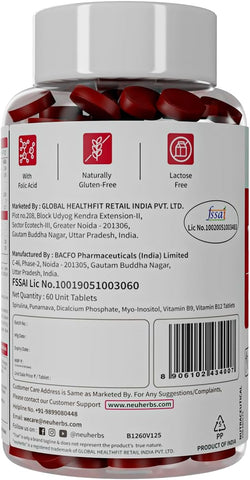 Neuherbs Plant-Based True B12 Supplements For Men & Women 60 capsules