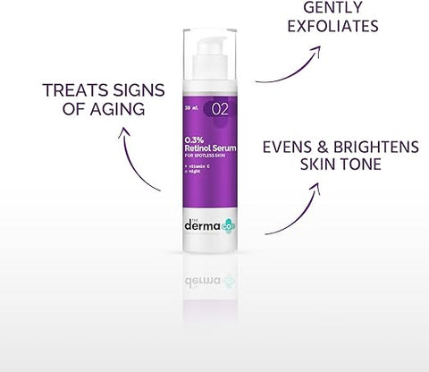 Best Anti Ageing Kit - THE DERMA CO 0.3% RETINOL SERUM 30 ml and Valeo Marine Collagen