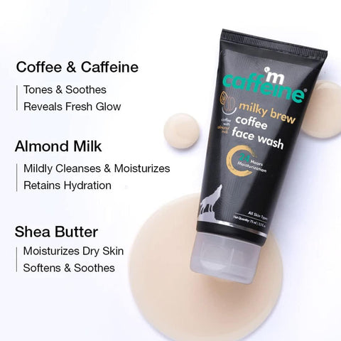 mCaffeine Milky brew Face Wash(75ml)