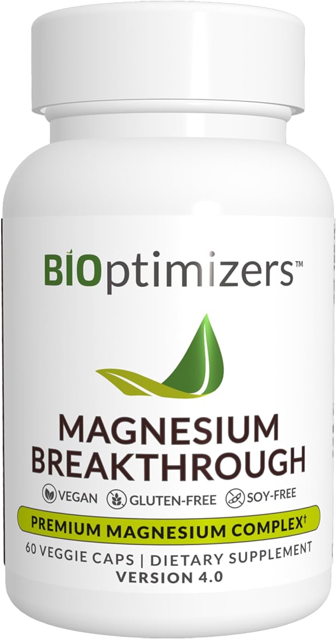 BiOptimizers Magnesium Breakthrough Supplement 4.0 (60 Capsules)