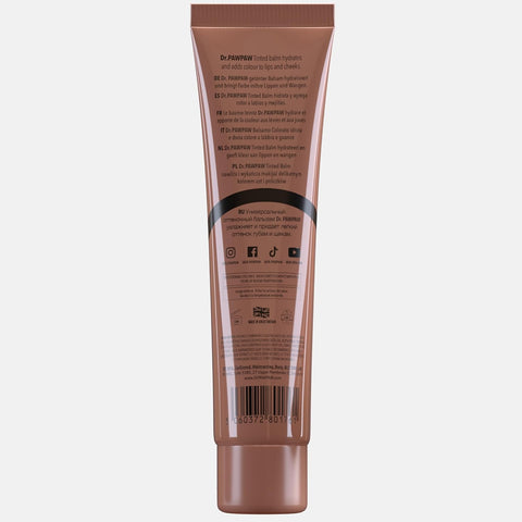 Dr. Pawpaw Rich Mocha Balm - Multi-purpose Balm, Pawpaw Lip Balm, Lip Balm, Tinted Balm, Skin Highlighter, Smooth Skin, Ed Lips, Vegan Beauty, Ethical Beauty, 25ml