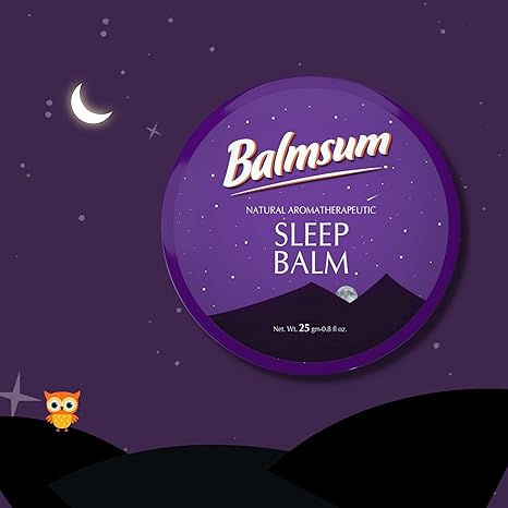 Balmsum Natural Aromatherapeutic Sleep Balm | 100% Natural | NO Melatonin | Non-Addictive | Sleep Aid With Magic Of Nature - 25gm