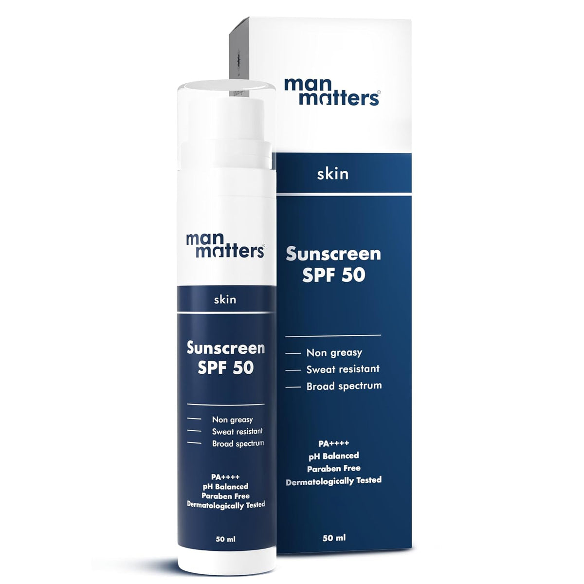 Man Matters Probiotic Sunscreen SPF 50 PA++++ 50ml