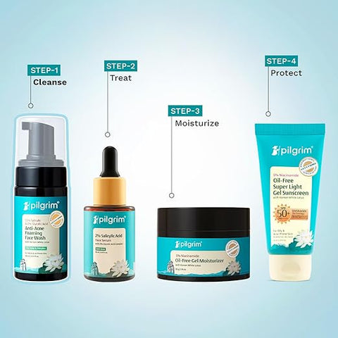 PILGRIM Salicylic & Glycolic Acid Foaming Face Wash 120 ML