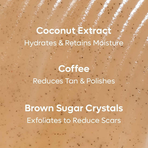 mCaffeine Coffee Sugar Body Scrub with Coconut