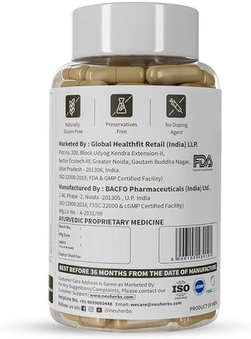 neuherbs Test-On Ayurvedic Formula Capsules 60