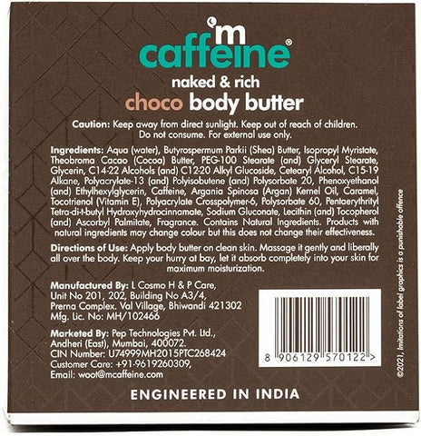 mCaffeine Naked & Rich Choco Body Butter (250 g)_MCaf48