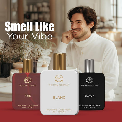 The Man Company Eau de Toilette Trio - Fire, Blanc, Black - 3 x 50ml