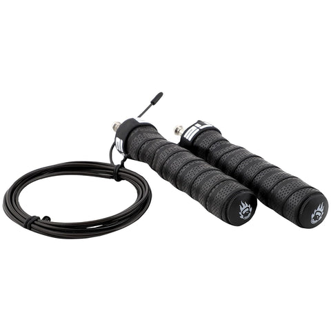 Burnlab Pro Power Plus Weighted Handle Skipping Rope (Black)