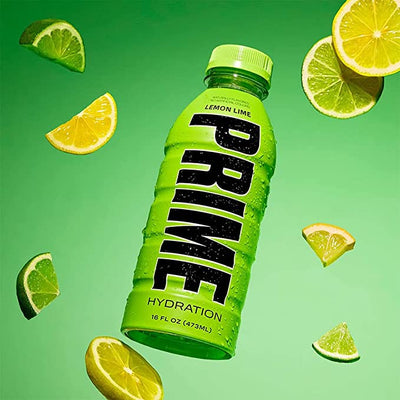 Prime Hydration Drink Sports Beverage LEMON LIME Naturally Flavored 835mg Electrolytes, 20