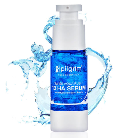 Pilgrim Swiss Aqua Rush 12 HA Serum (hyaluronic acid) with Hydration Burst Beads