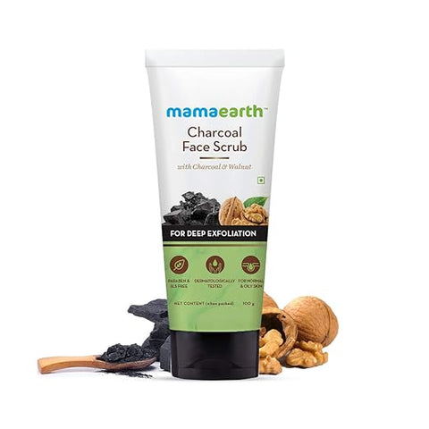 Mamaearth Charcoal Face Scrub, 100 ml