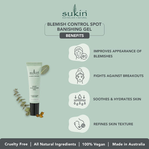 Sukin Blemish Control Spot Banishing Gel 15Ml