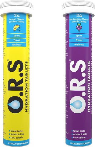 O.R.S Originals Hydration Bundle | 1 Tube of Blackcurrant + 1 Tube of Lemon